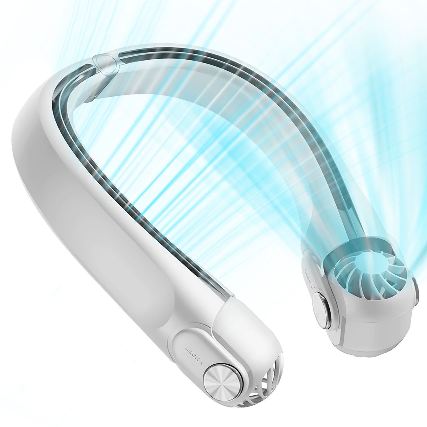 Portable Neck Hanging Fan with 360° Airflow & 3 Speeds