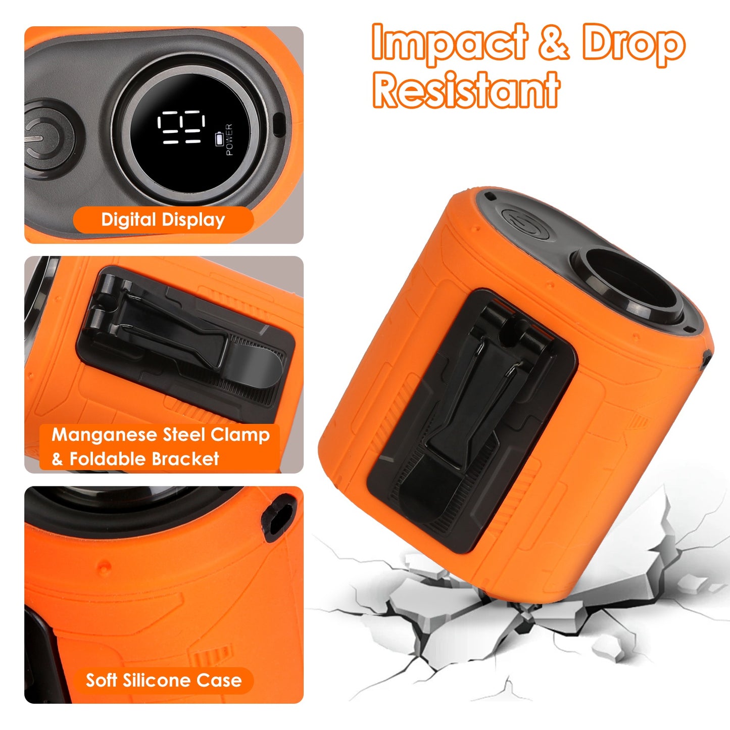 Portable Waist Clip Fan 5-in-1 with 10000mAh Power Bank