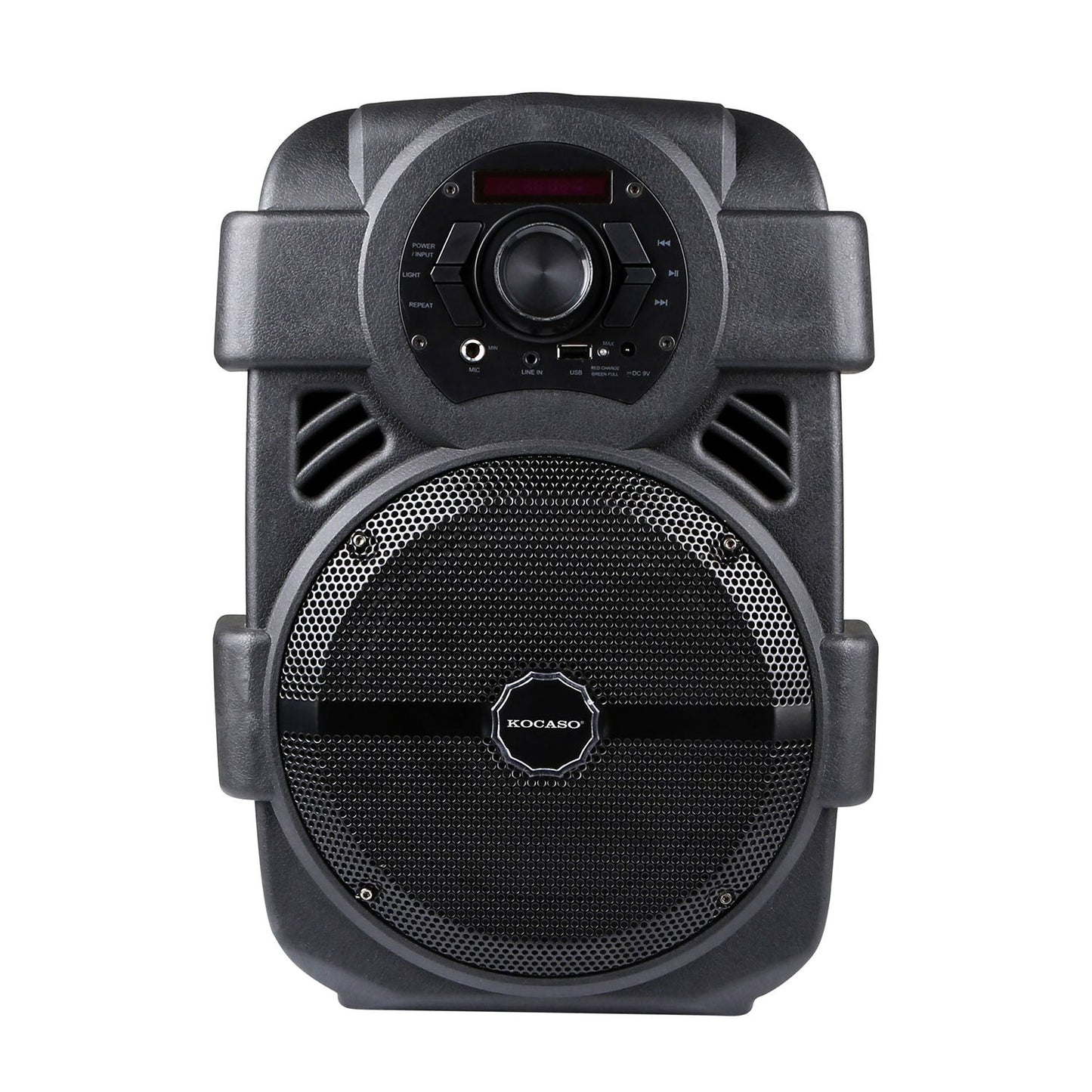 Portable PA Karaoke Speaker with 8" Subwoofer & DJ Lights