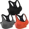 3-Pack Padded Fitness Yoga Sports Bras