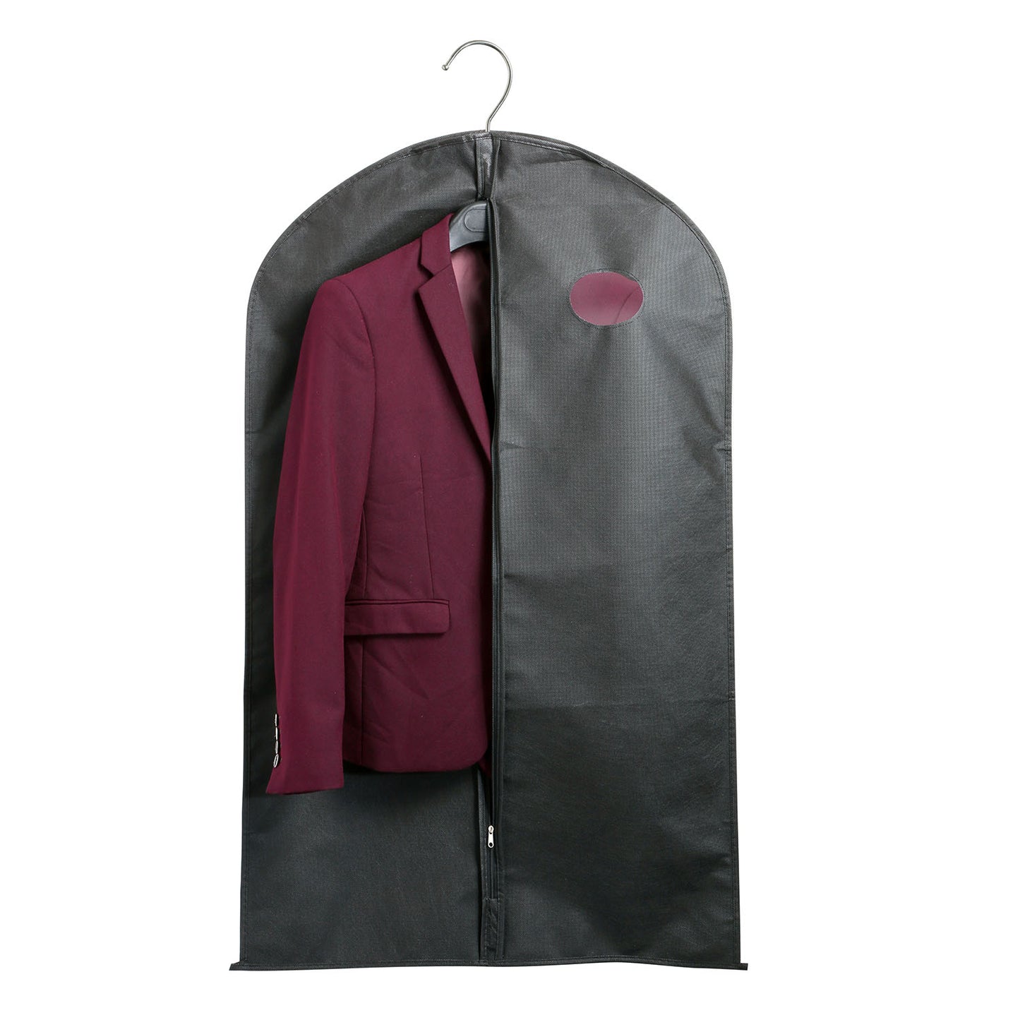 Garment Bags 39" with Zipper - 5 Pack Breathable Suit Covers
