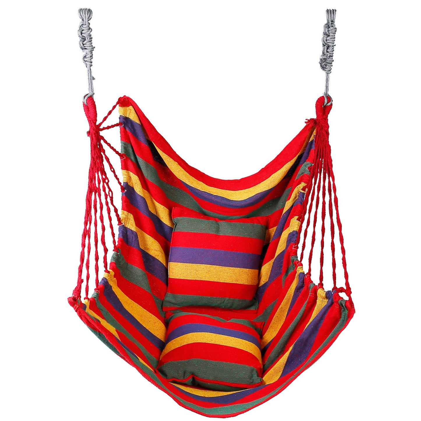 Hammock Hanging Chair with Pillows – 440 LBS Capacity
