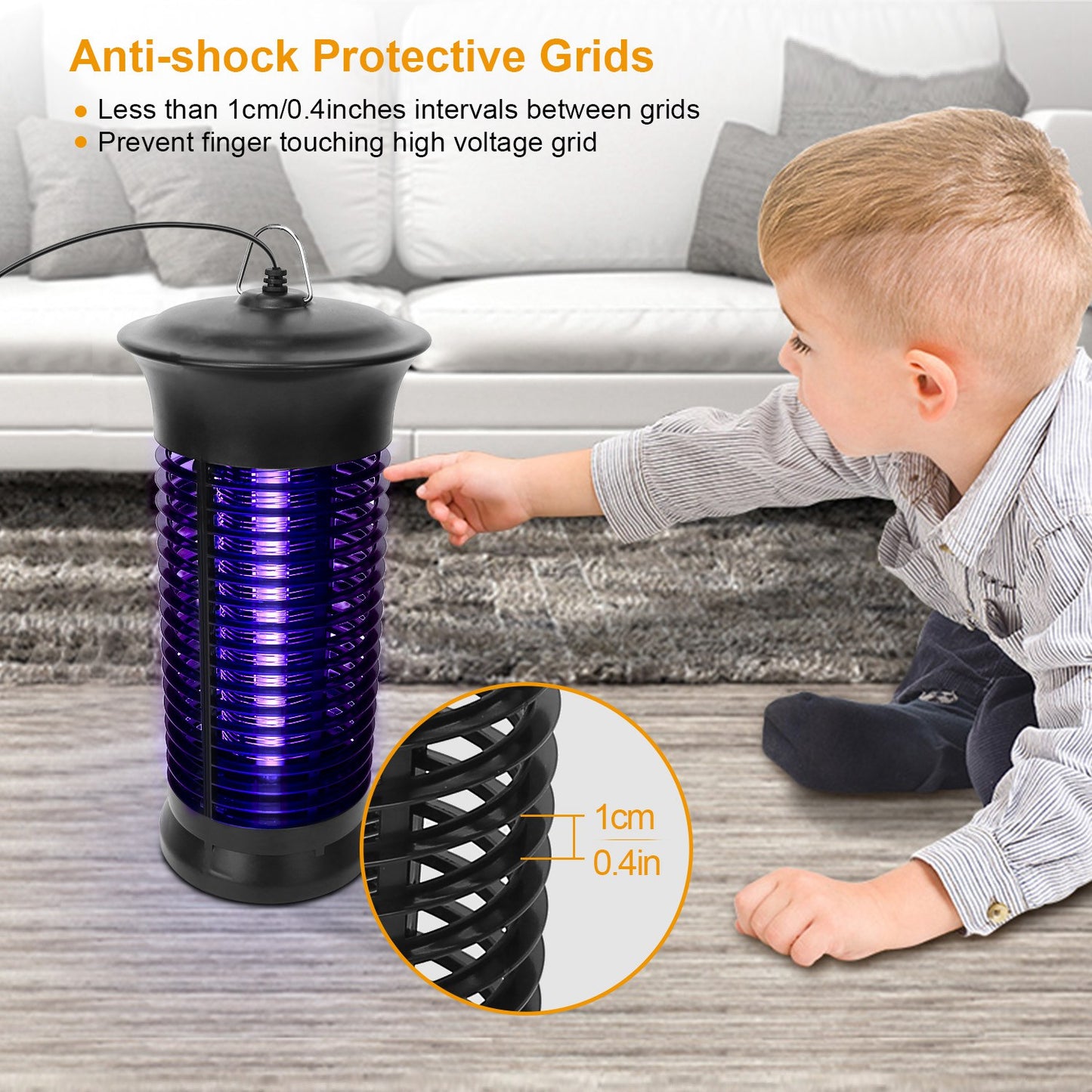 Electric Bug Zapper with UV Light for Indoor Pest Control