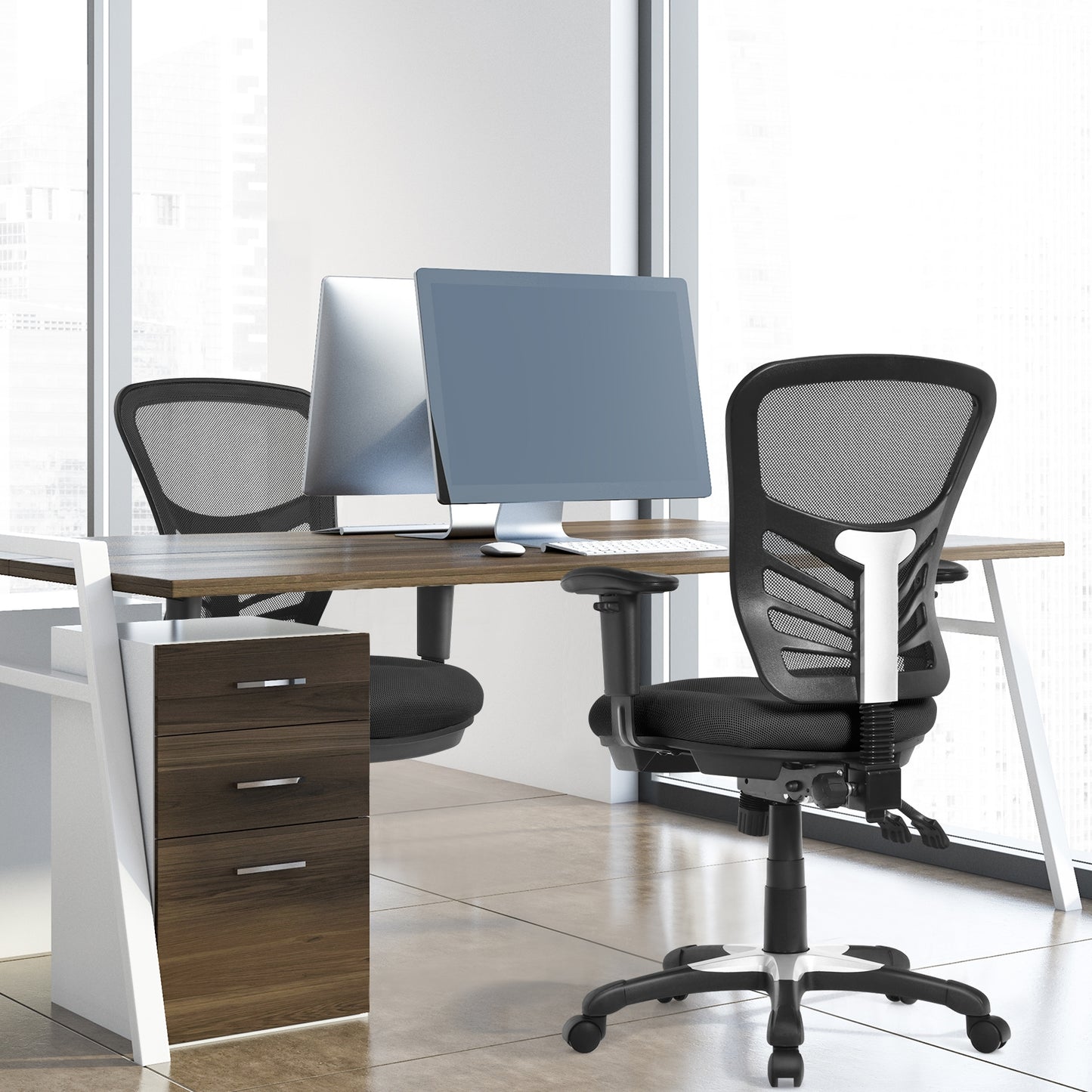Ergonomic Mesh Office Chair with Adjustable Armrests