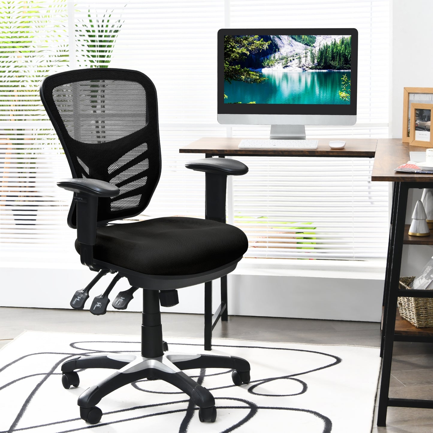 Ergonomic Mesh Office Chair with Adjustable Armrests