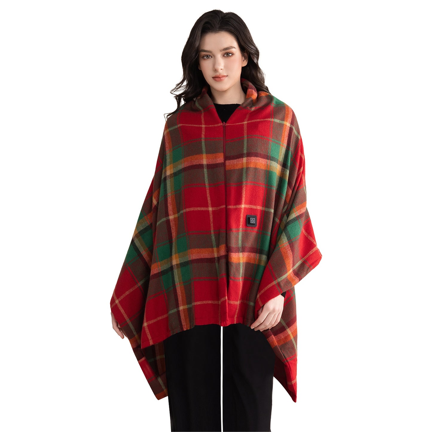 USB Heated Shawl with 3 Heat Levels and Zipper