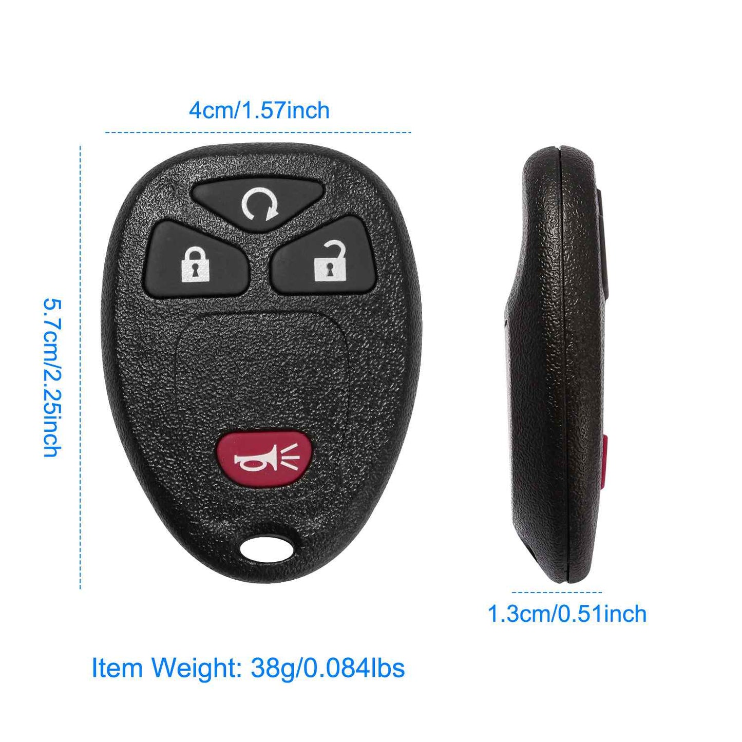 Keyless Entry Remote Key Fob for Chevy Impala Cadillac Buick
