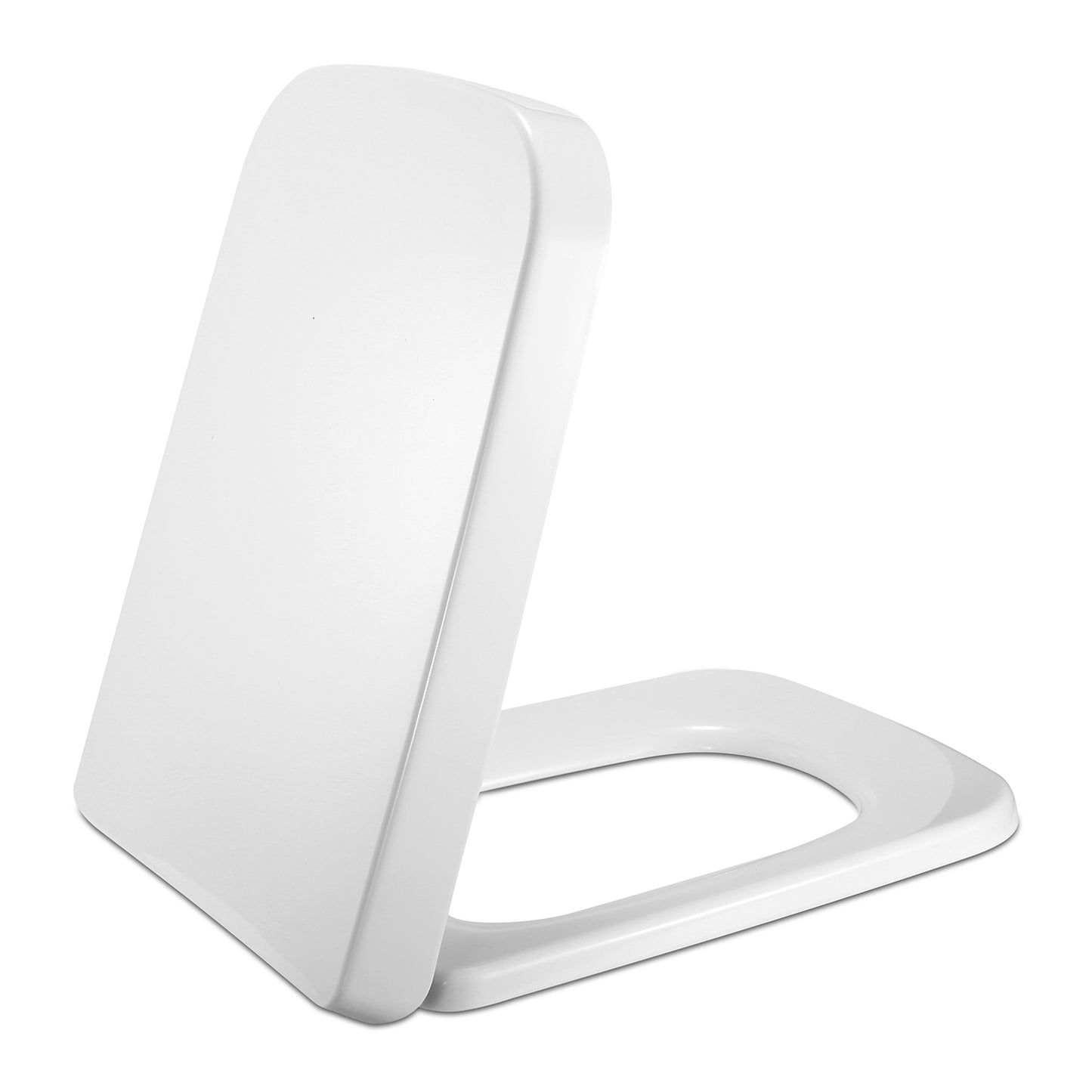 Square Toilet Seat with Quiet-Close and Quick-Release