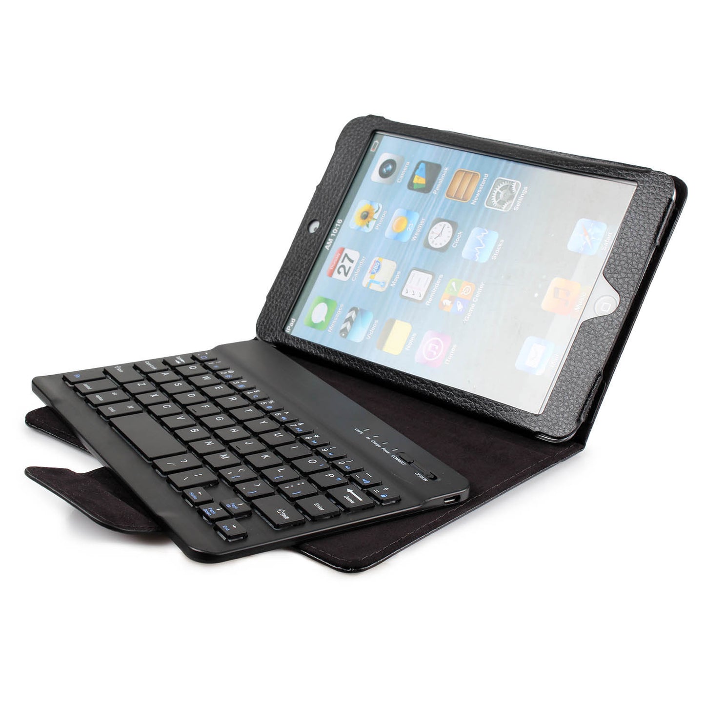 iPad Mini Keyboard Case with Wireless Bluetooth & Leather Cover