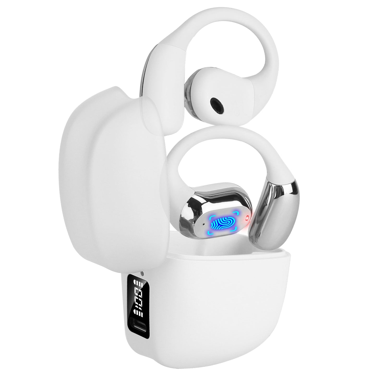 Open Ear Wireless Earbuds with LED Display & 300Hr Standby