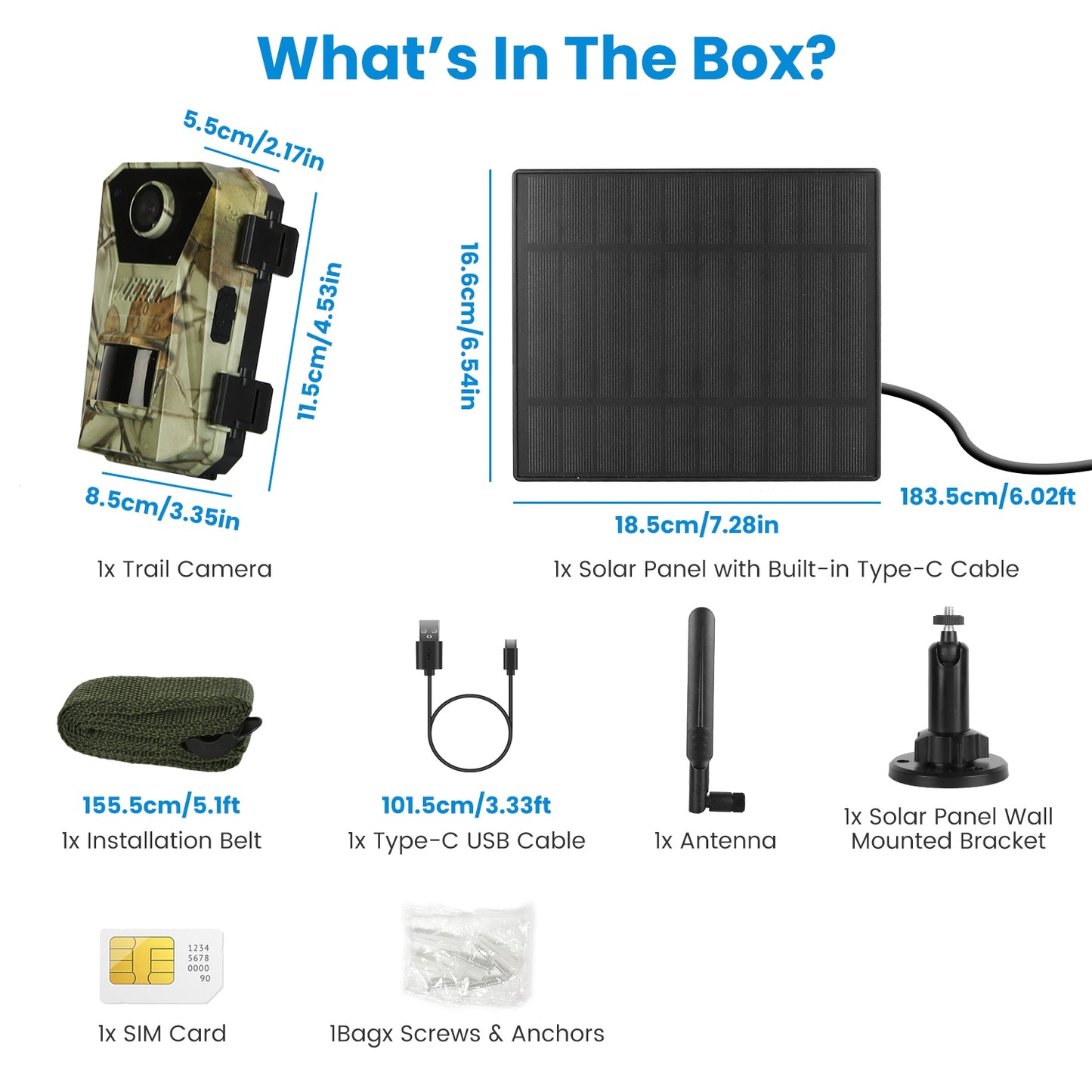 4K Solar Trail Camera with 4G Connectivity & Night Vision
