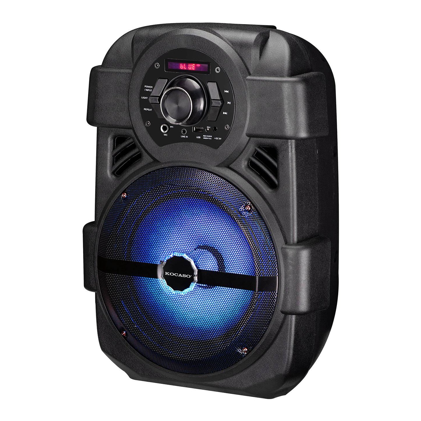 Portable PA Karaoke Speaker with 8" Subwoofer & DJ Lights