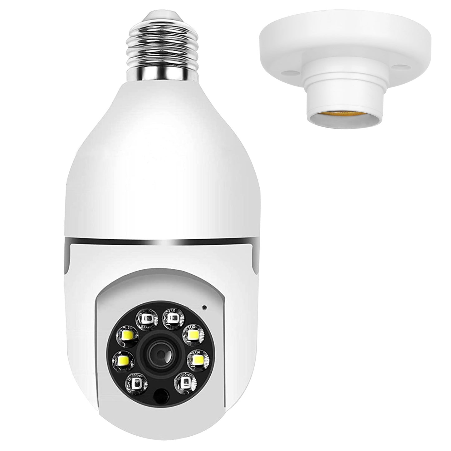 E27 WiFi Bulb Security Camera 1080P with Night Vision