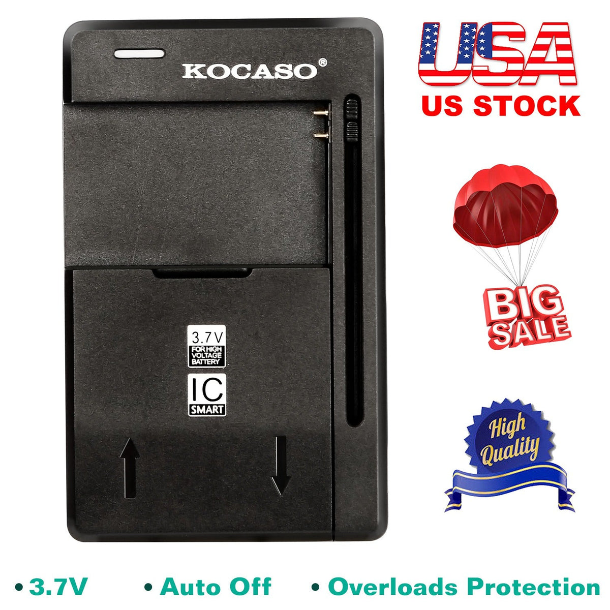 Camera Battery Charger 3.7V Rechargeable Battery Charger Mobile Universal Battery Charger For Cameras Cell Phones