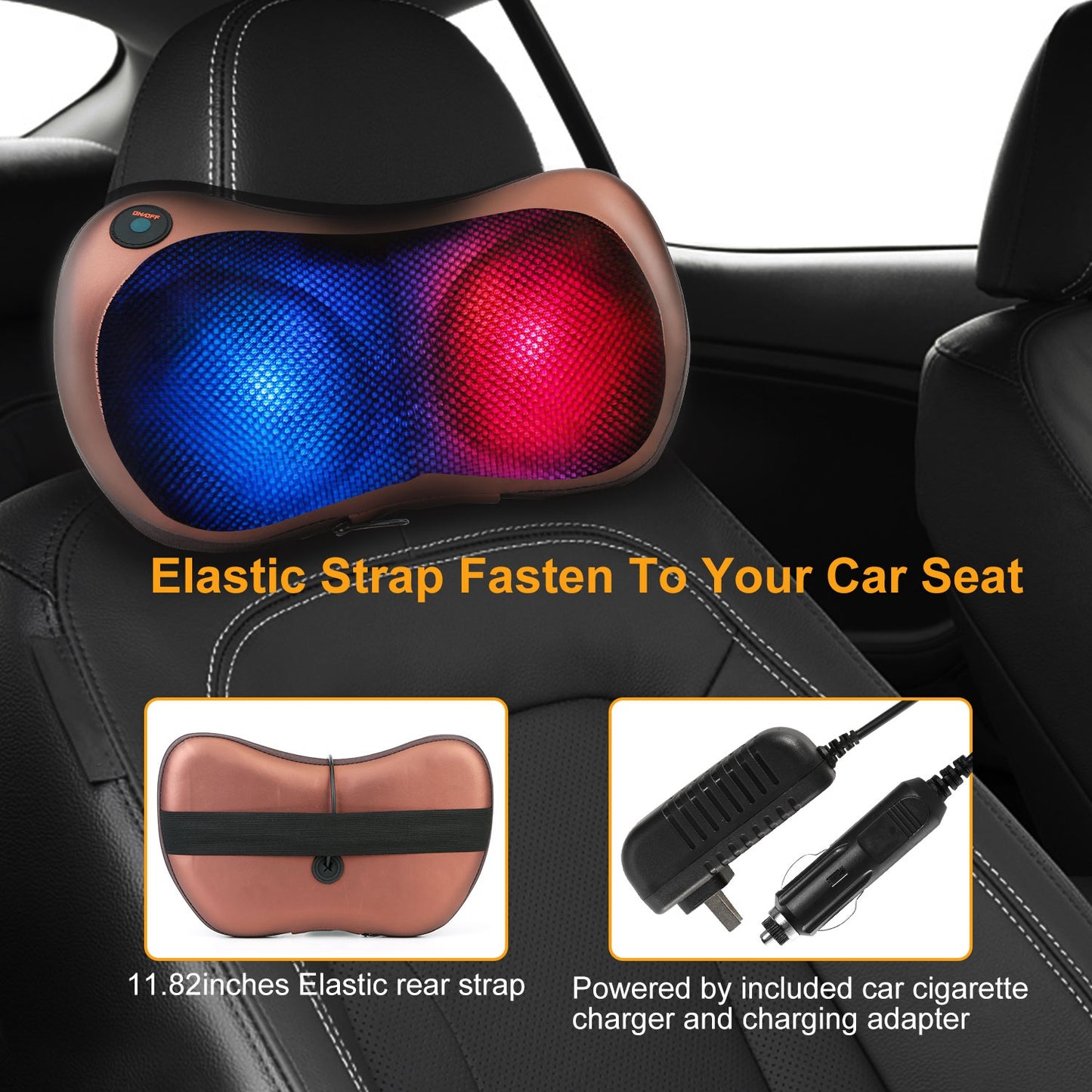 Back Neck Massage Pillow Thermotherapy