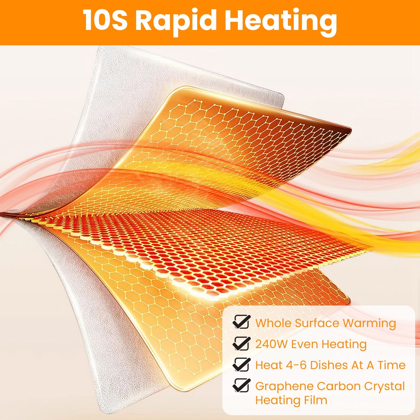 Electric Warming Tray with Adjustable Temperature Control