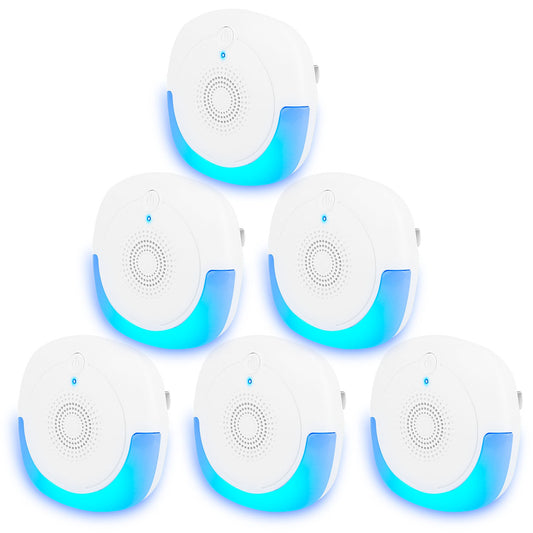 Ultrasonic Pest Repeller 6-Pack Plug-In Indoor Mouse Deterrent