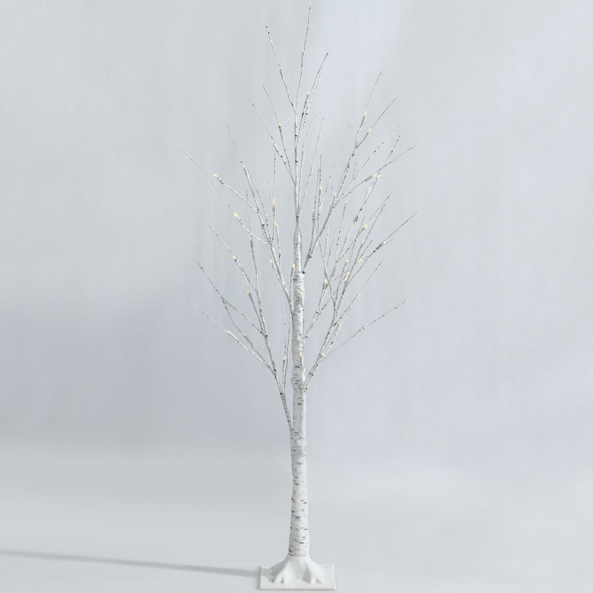 Pre-lit White Twig Birch Tree for Christmas Holiday with LED Lights