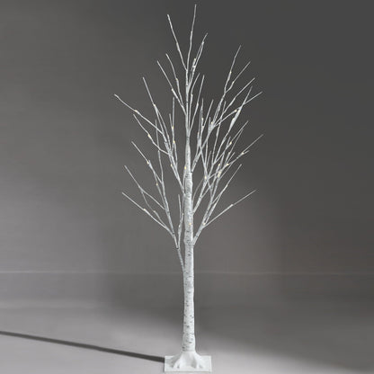 Pre-lit White Twig Birch Tree for Christmas Holiday with LED Lights