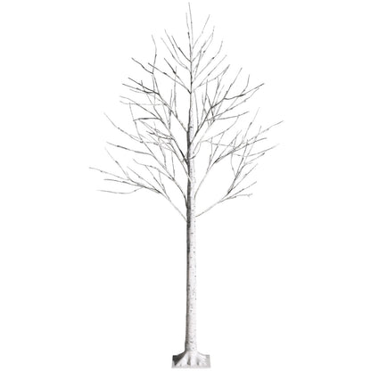 Pre-lit White Twig Birch Tree for Christmas Holiday with LED Lights
