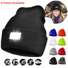 Warm Hat Camping Jogging Running Cap Headlamp