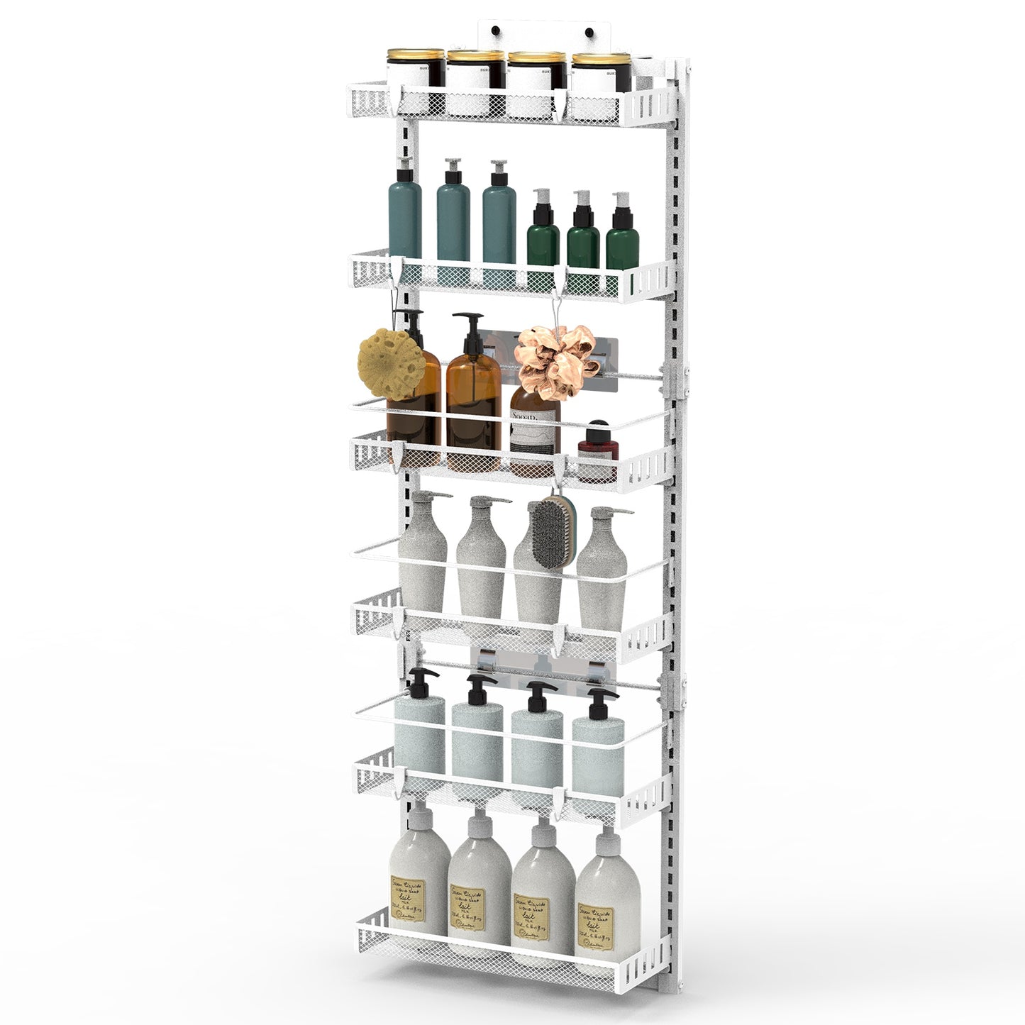 Over The Door Organizer 6-Tier Pantry Rack with 110lb Capacity