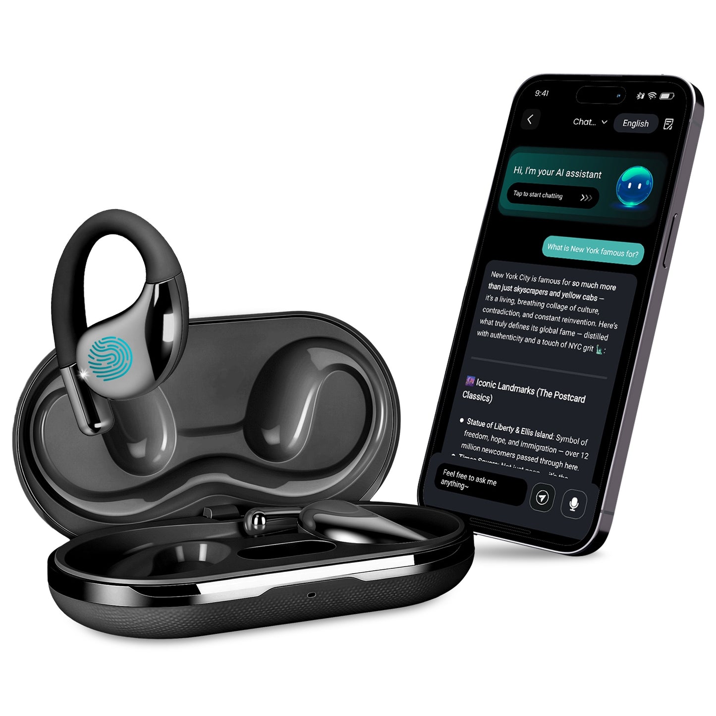 AI Translation Earbuds with 165 Languages & Real-Time Voice