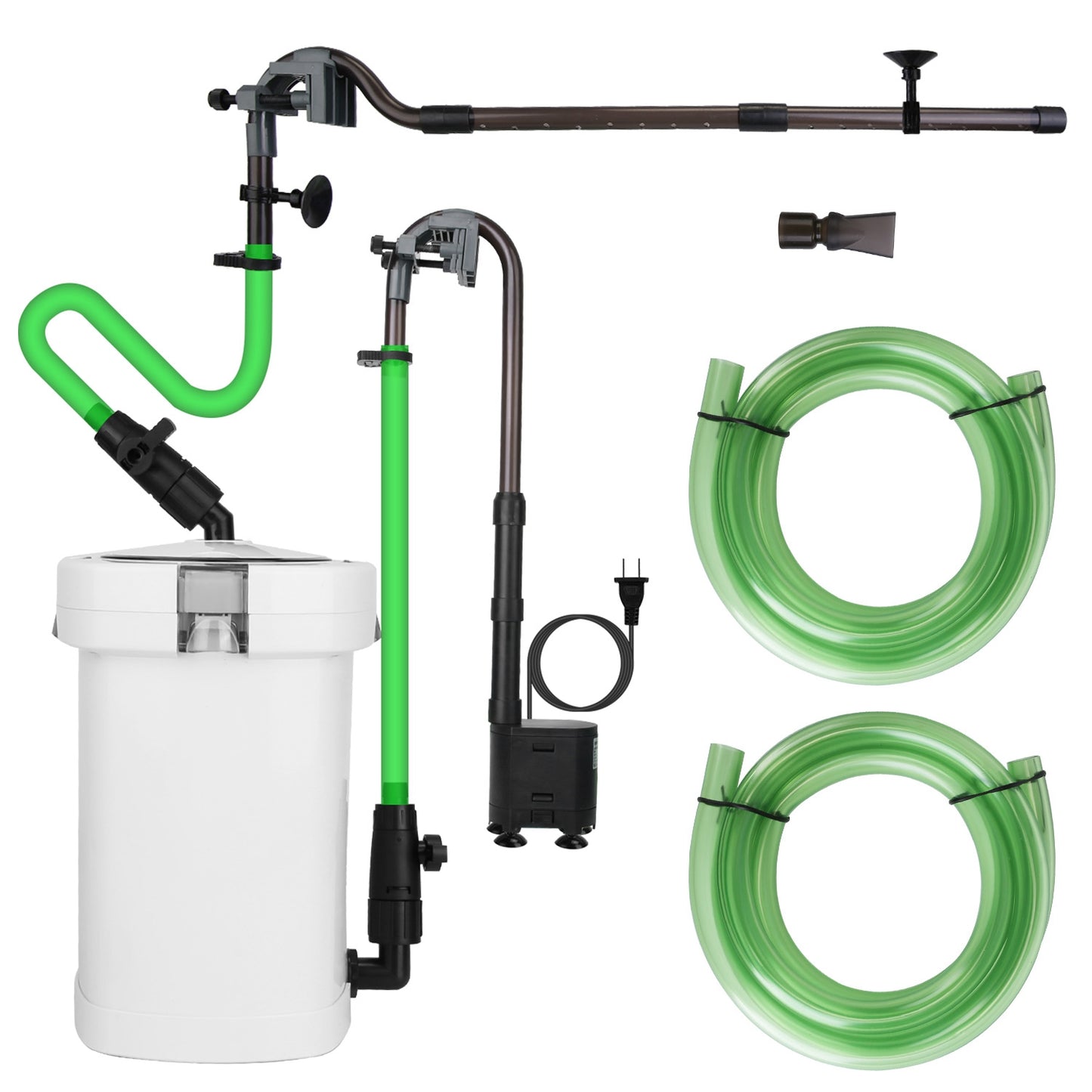 External Canister Filter for 28 Gallon Aquarium - 105 GPH