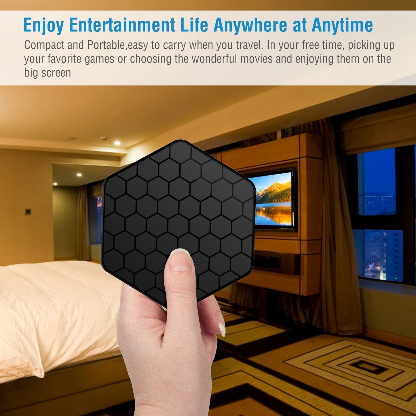 Android TV Box 4K Streaming Media Player with 3GB RAM