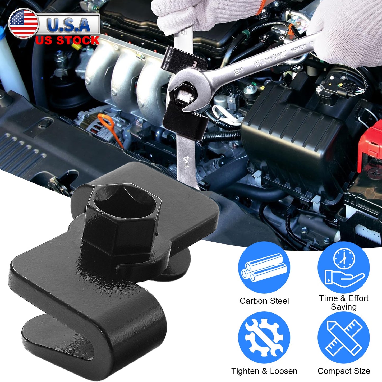 Universal Wrench Extender 1/2" Drive 21mm Hex Extension Tool