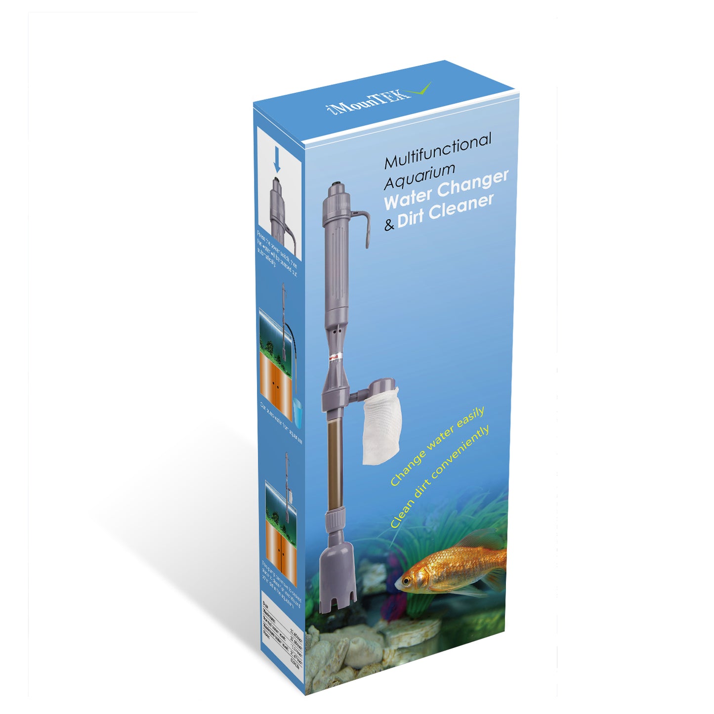 Aquarium Gravel Vacuum Cleaner - Battery Powered Siphon