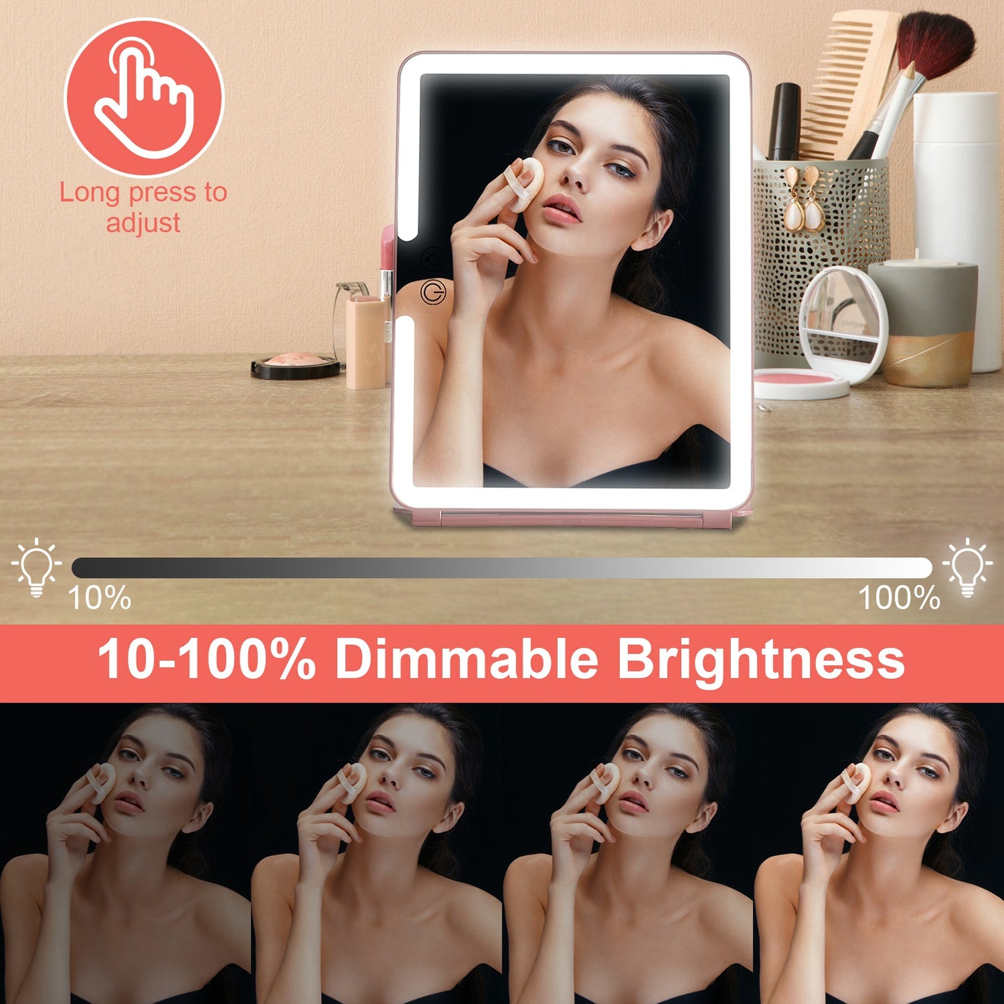 Folding Travel Makeup Mirror