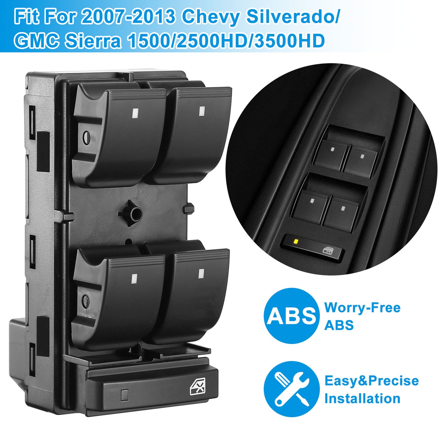 Master Power Window Switch for 2007-2013 Chevy Silverado GMC Sierra