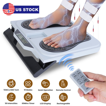 EMS Foot Massager with TENS Technology & Remote Control