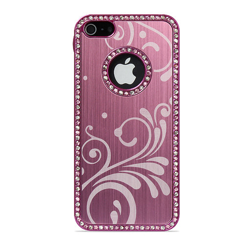 iPhone 5 Bling Crystal Hard Case with Stylus - Pink