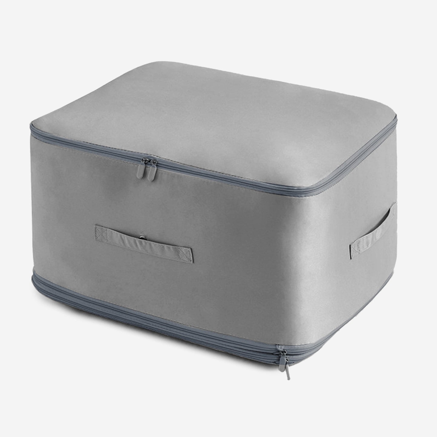 Foldable Storage Bag for Comforters and Bedding with Compression