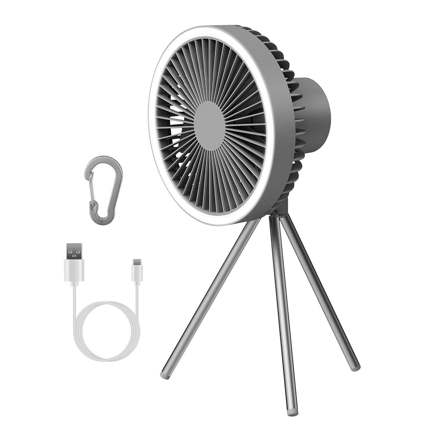 Camping Fan with LED Lantern 10000mAh Rechargeable Battery