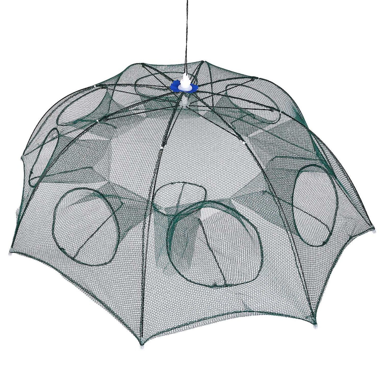 Foldable Fishing Bait Trap with 8 Entrances for Crab & Shrimp