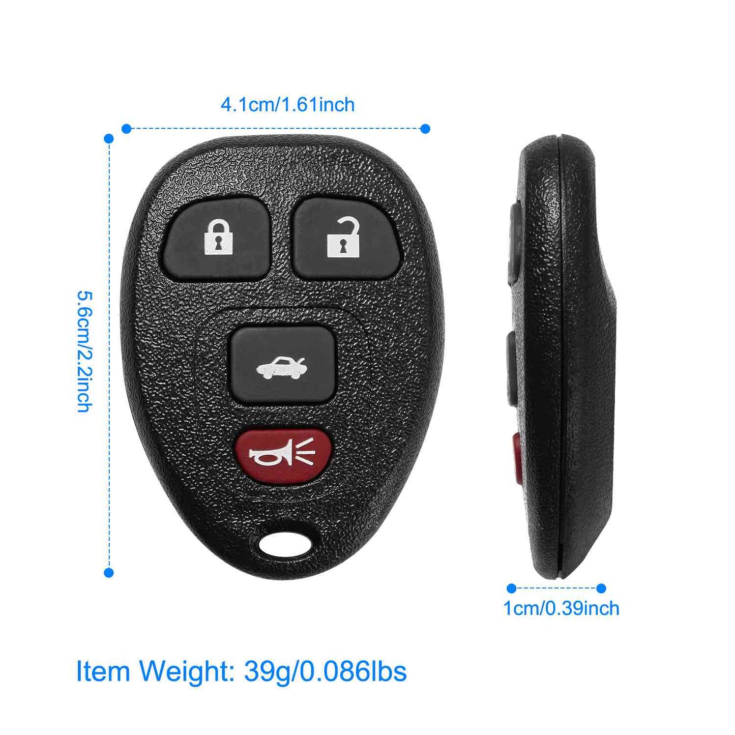 Keyless Entry Remote Key Fob for 2009-2012 Chevrolet Malibu