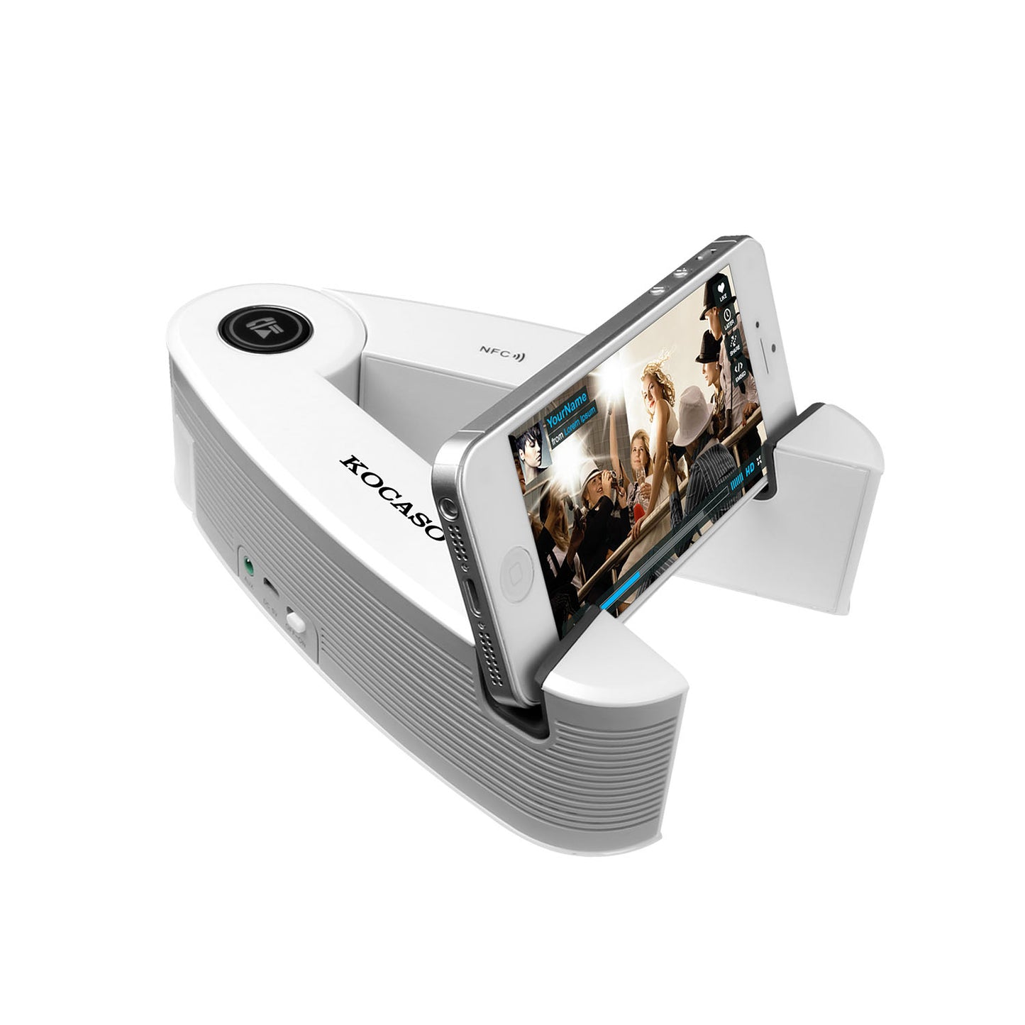 Wireless Bluetooth Speaker with NFC and Adjustable Stand