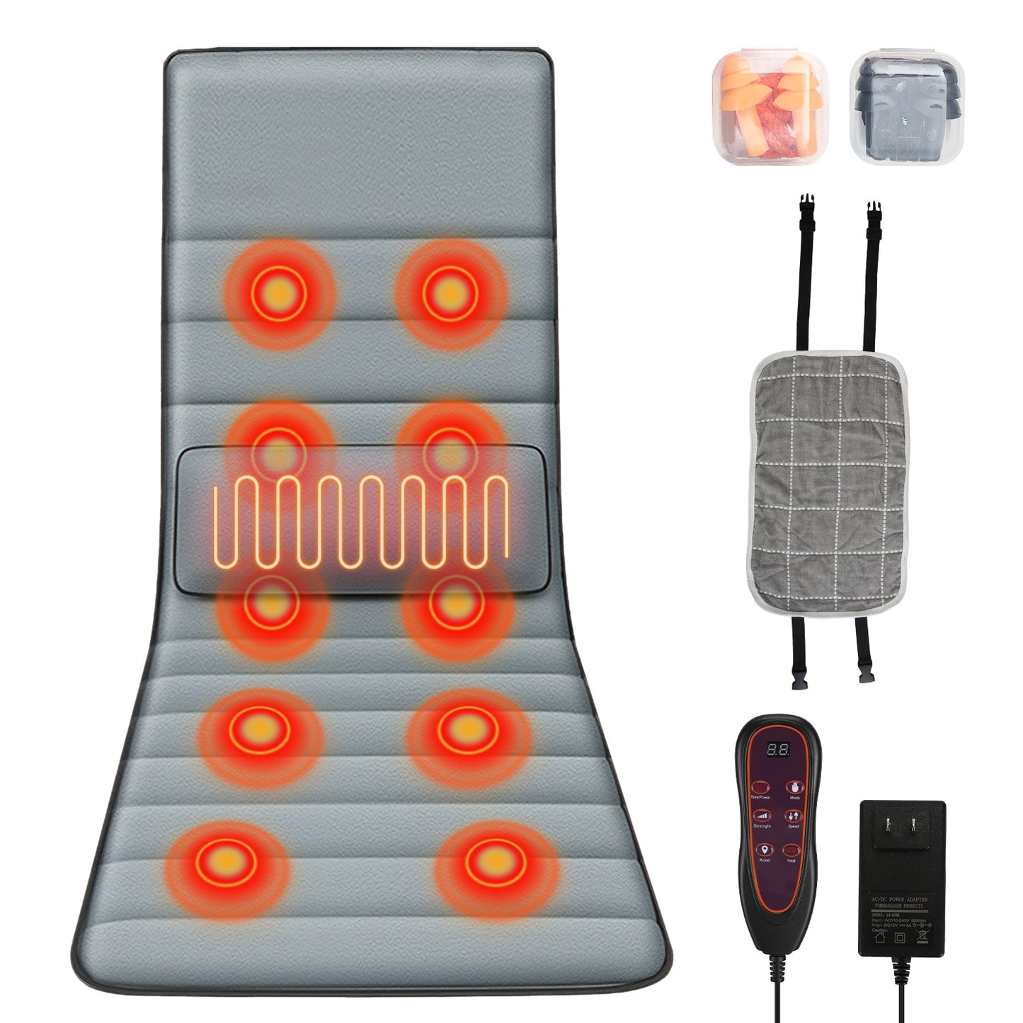 Full Body Electric Massage Mat with Heat and Vibration