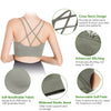 3-Pack Cross Back Strappy Fitness Sports Bra