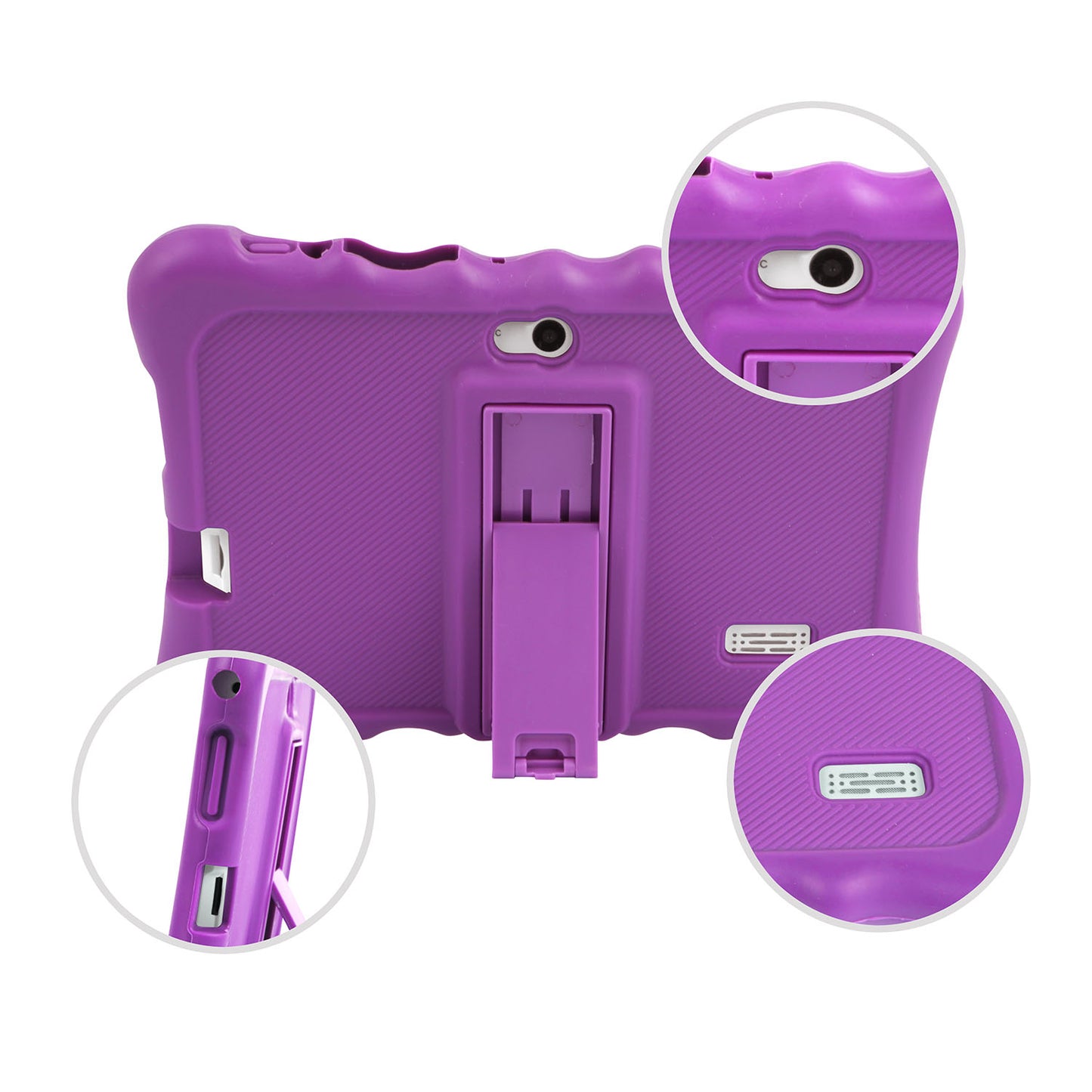 7-Inch Tablet Silicone Case with Built-In Stand