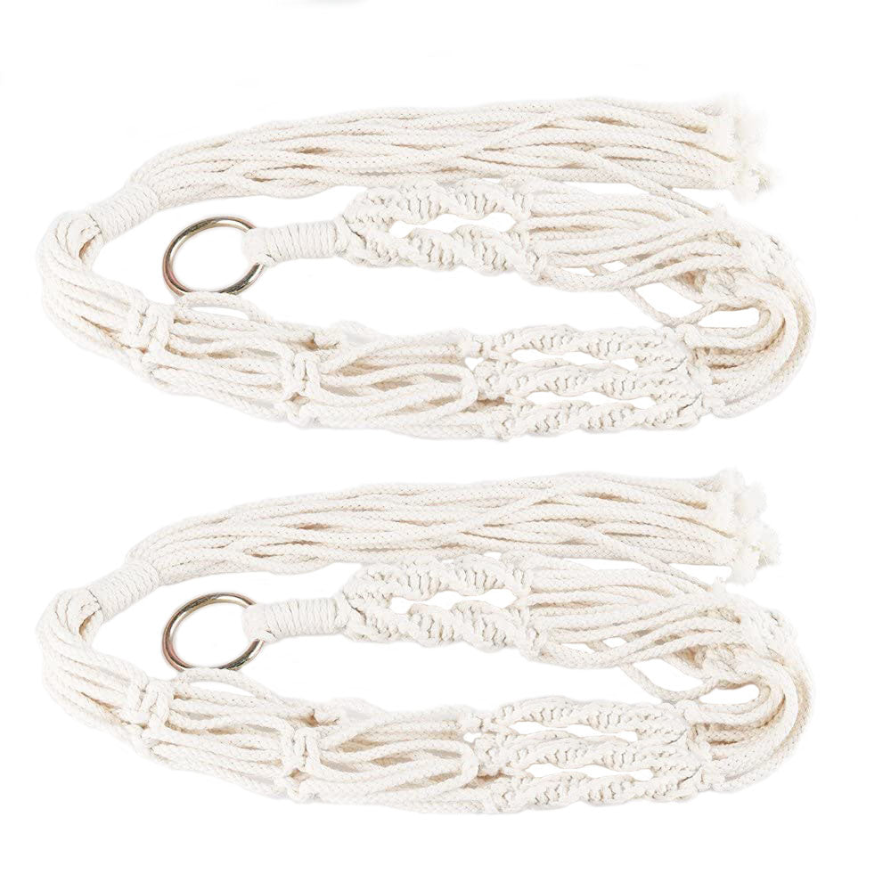 Cotton Rope Plant Hanger 40in - 2 Pack Macrame Hanging Planter
