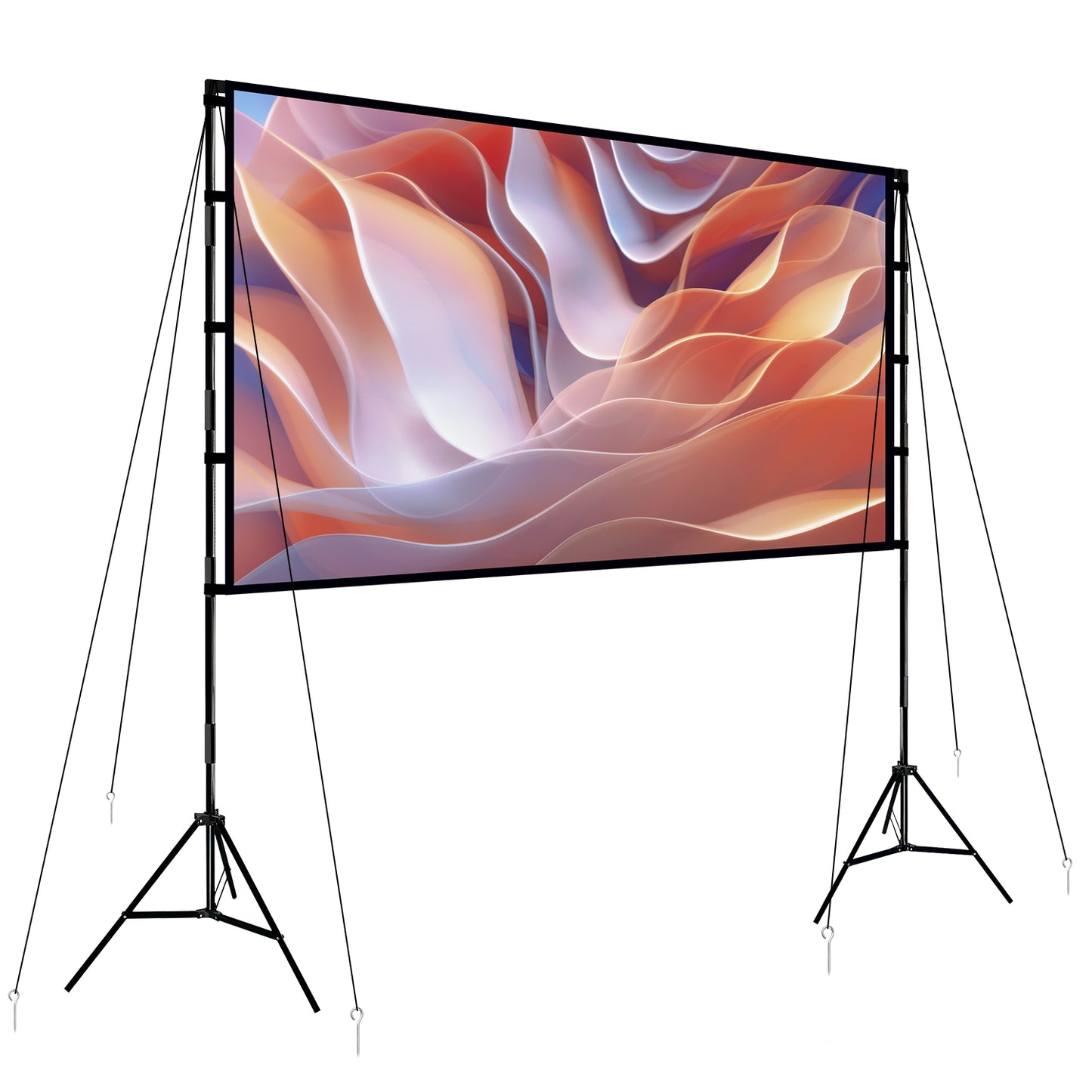 100" Projector Screen with Stand - 16:9 4K HD Portable