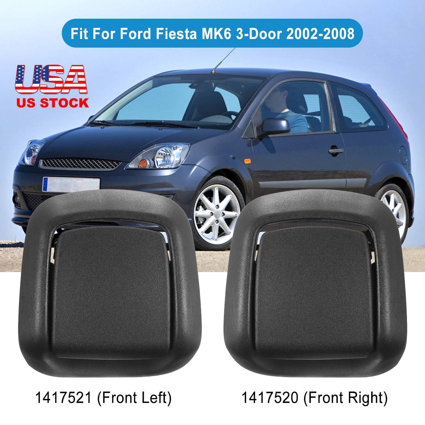 Seat Release Handles for Ford Fiesta MK6 2002-2008 (Pair)