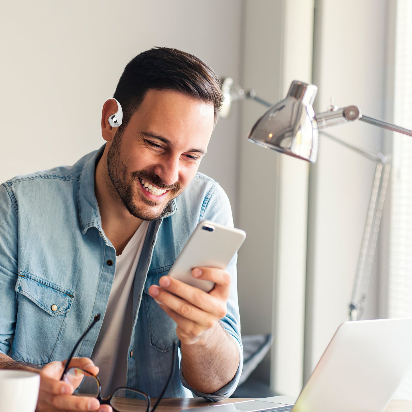 Open Ear Wireless Earbuds with LED Display & 300Hr Standby