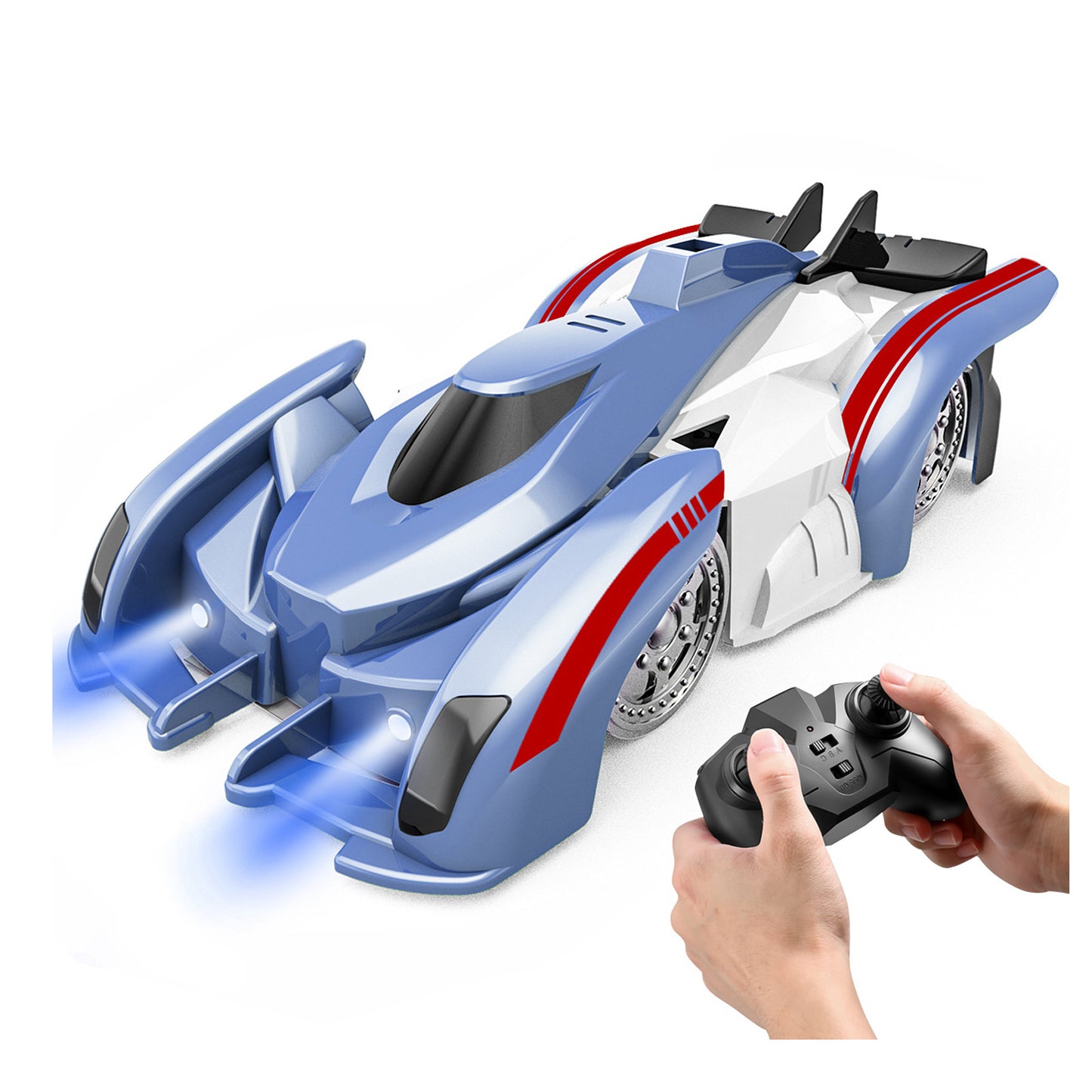 Wall Climbing RC Car with 360° Rotation and LED Lights