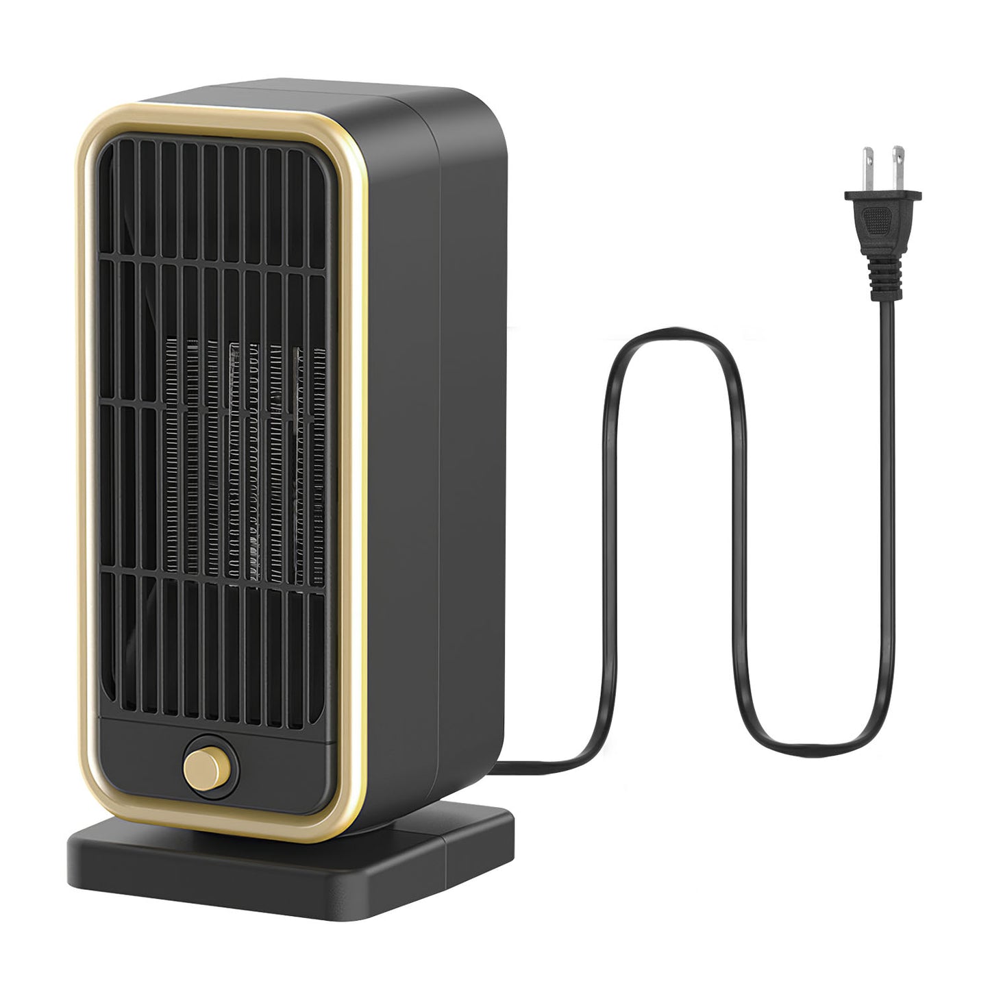 500W Portable Ceramic Space Heater with Tip-Over Protection