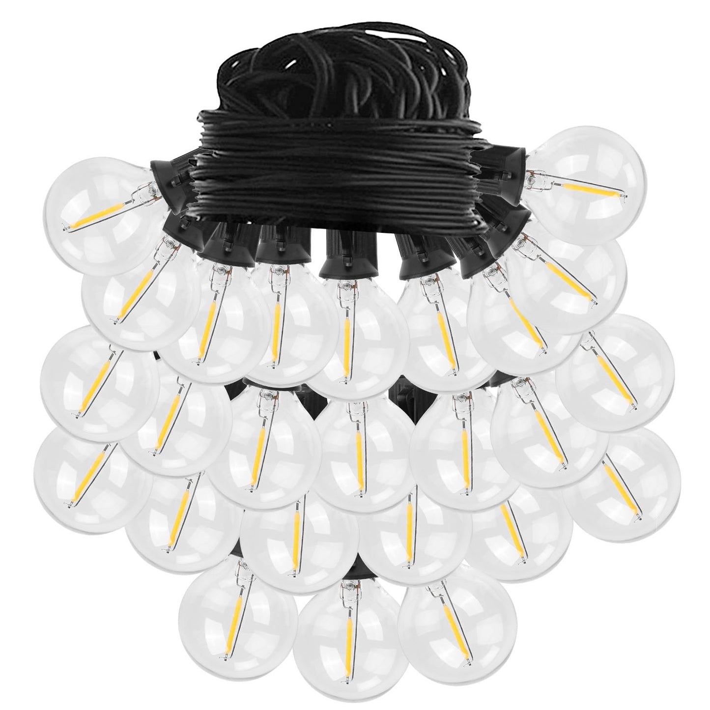Globe String Lights 25FT Outdoor Indoor with 25 Warm Bulbs